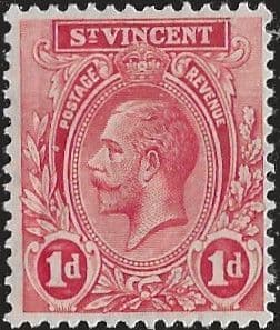 St Vincent 1921 King George V SG 132 Fine Mint