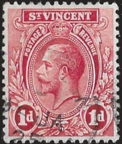 St Vincent 1921 King George V SG 132 Fine Used