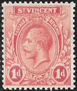St Vincent 1921 King George V SG 132a Fine Mint