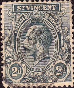St Vincent 1921 King George V SG 133 Fine Used