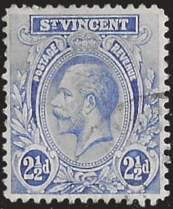 St Vincent 1921 King George V SG 133a Fine Used