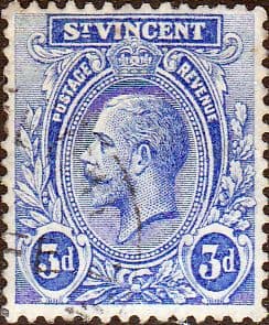 St Vincent 1921 King George V SG 134 Fine Used