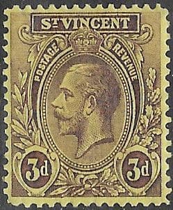 St Vincent 1921 King George V SG 135 Fine Mint