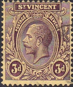 St Vincent 1921 King George V SG 135 Fine Used