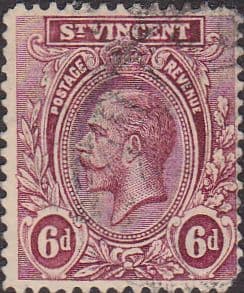 St Vincent 1921 King George V SG 137 Fine Used