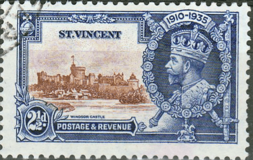 St Vincent 1935 King George V Silver Jubilee SG 144 Fine Used