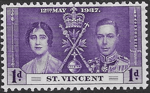 St Vincent 1937 King George VI Coronation SG 146 Fine Mint