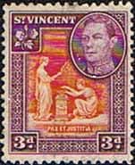 St Vincent 1938 King George VI SG 154 Fine Used
