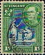 St Vincent 1949 King George VI SG 164 Fine Used