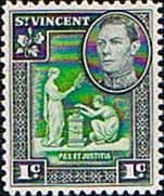 St Vincent 1949 King George VI SG 164a Fine Mint