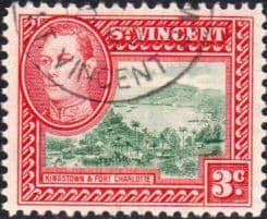 St Vincent 1949 King George VI SG 166 Fine Used