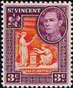 St Vincent 1949 King George VI SG 166a Fine Mint