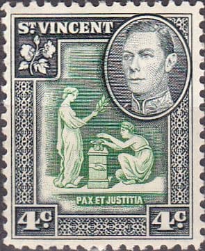 St Vincent 1949 King George VI SG 167 Fine Mint