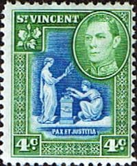 St Vincent 1949 King George VI SG 167a Fine Mint
