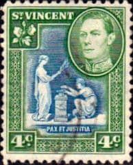 St Vincent 1949 King George VI SG 167a Fine Used