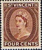 St Vincent 1955 Queen Elizabeth II SG 192 Fine Mint