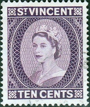 St Vincent 1955 Queen Elizabeth II SG 194 Fine Used