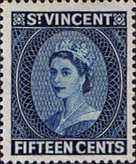 St Vincent 1955 Queen Elizabeth II SG 195 Fine Mint