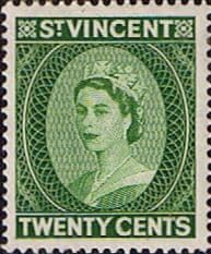 St Vincent 1955 Queen Elizabeth II SG 196 Fine Mint