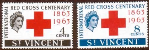 St Vincent 1963 Red Cross Centenary Set Fine Mint
