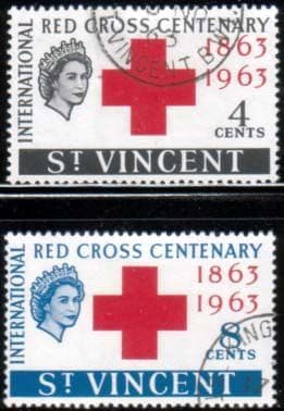 St Vincent 1963 Red Cross Centenary Set Fine Used