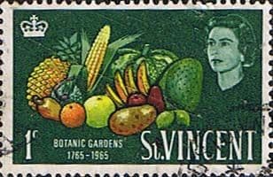 St Vincent 1965 Botanic Gardens SG 225 Fine Used