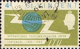 St Vincent 1965 I.T.U. Centenary SG 229 Fine Used