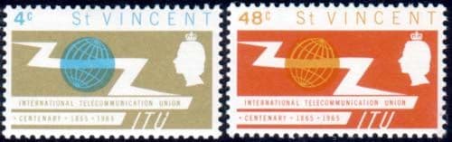 St Vincent 1965 International Telecommunication Union Set Fine Mint