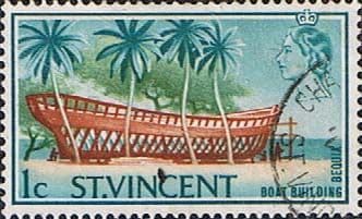 St Vincent 1965 SG 231 Boat Building Bequia Fine Used