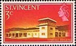 St Vincent 1965 SG 233 Amos Vale Airport Fine Mint