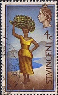 St Vincent 1965 SG 234 Woman with Bananas Fine Used