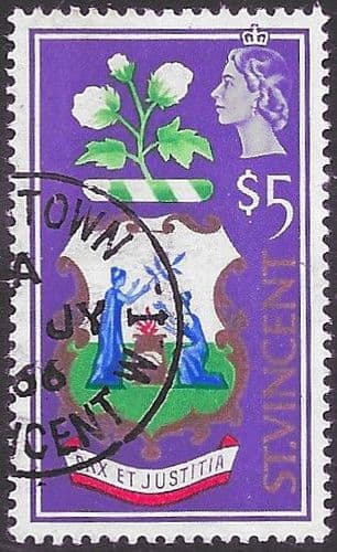 St Vincent 1965 SG 245 Arms Fine Used