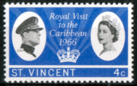 St Vincent 1966 Caribbean Royal Visit SG 250 Fine Mint
