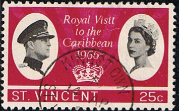 St Vincent 1966 Caribbean Royal Visit SG 251 Fine Used
