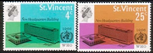 St Vincent 1966 World Health Organisation Set Fine Mint