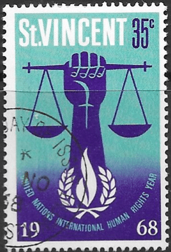 St Vincent 1968 Hunan Rights SG 269 Fine Used