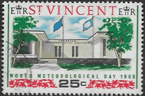 St Vincent 1968 World Meteorological Day SG 263 Fine Used
