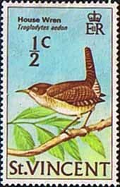 St Vincent 1970 Birds SG 285 House Wren Fine Mint
