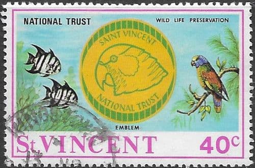 St Vincent 1971 National Trust SG 324 Fine Used
