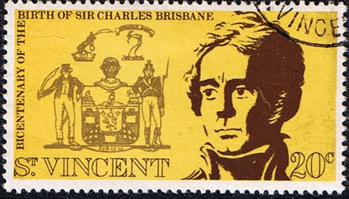 St Vincent 1972 Bicentenary of Sir Charles Brisbane SG 348 Fine Used