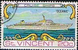 St Vincent 1974 Cruise Ships SG 388 Fine Used