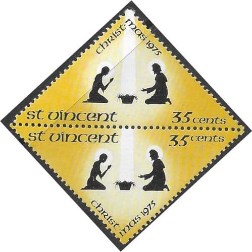 St Vincent 1975 Christmas SG 473A / 474A Fine Mint
