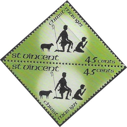 St Vincent 1975 Christmas SG 475A / 476A Fine Mint