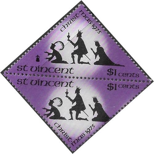 St Vincent 1975 Christmas SG 477A / 478A Fine Mint