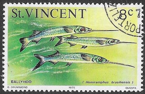 St Vincent 1975 Fish SG 428 Ballyhoo Fine Used