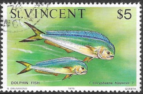St Vincent 1975 Fish SG 442 Dolphin Fish Fine Used
