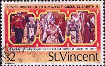 St Vincent 1977 Silver Jubilee SG 513 Kings Fine Used