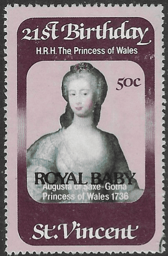 St Vincent 1982 Diana 21st Birthday ROYAL BABY Overprint SG 699 Fine Used