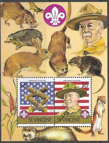 St Vincent 1986 Scouts Miniature Sheet MS SG 972 Fine Used