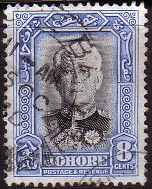 State of Johore 1940 SG 130 Sultan Fine Used